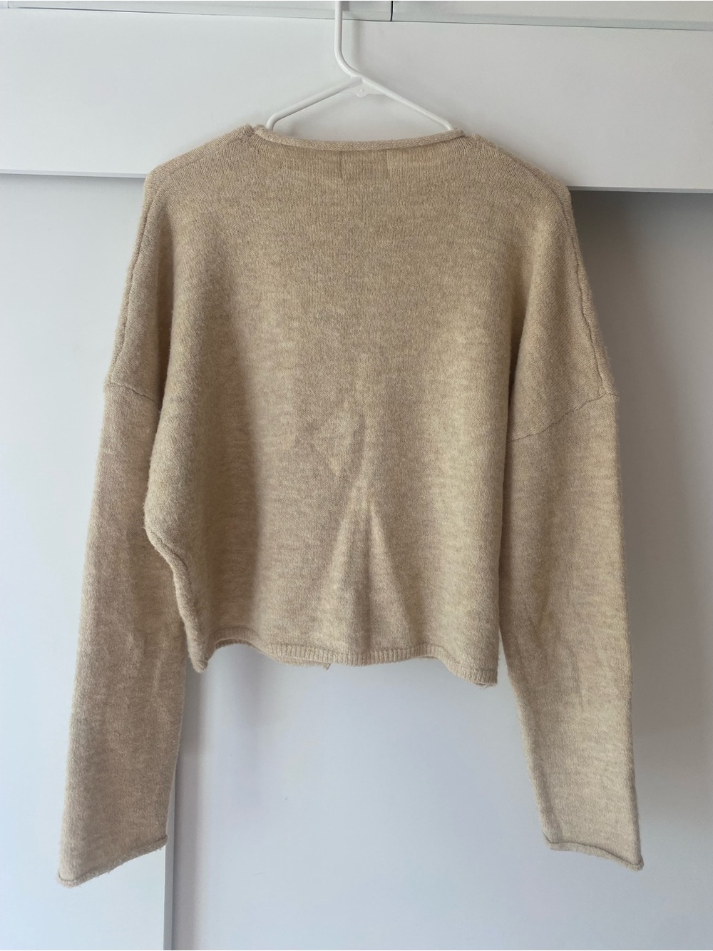 Things Beetween Cream Button-Up Cropped Cardigan - Picture 3 of 3